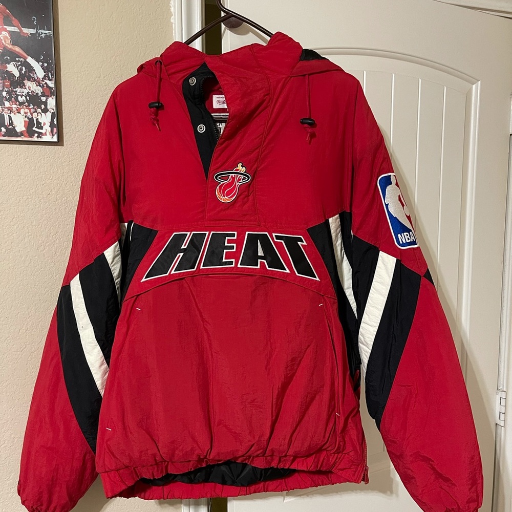 Miami Heat Mitchell & Ness Vintage Flashback Pullover Jacket